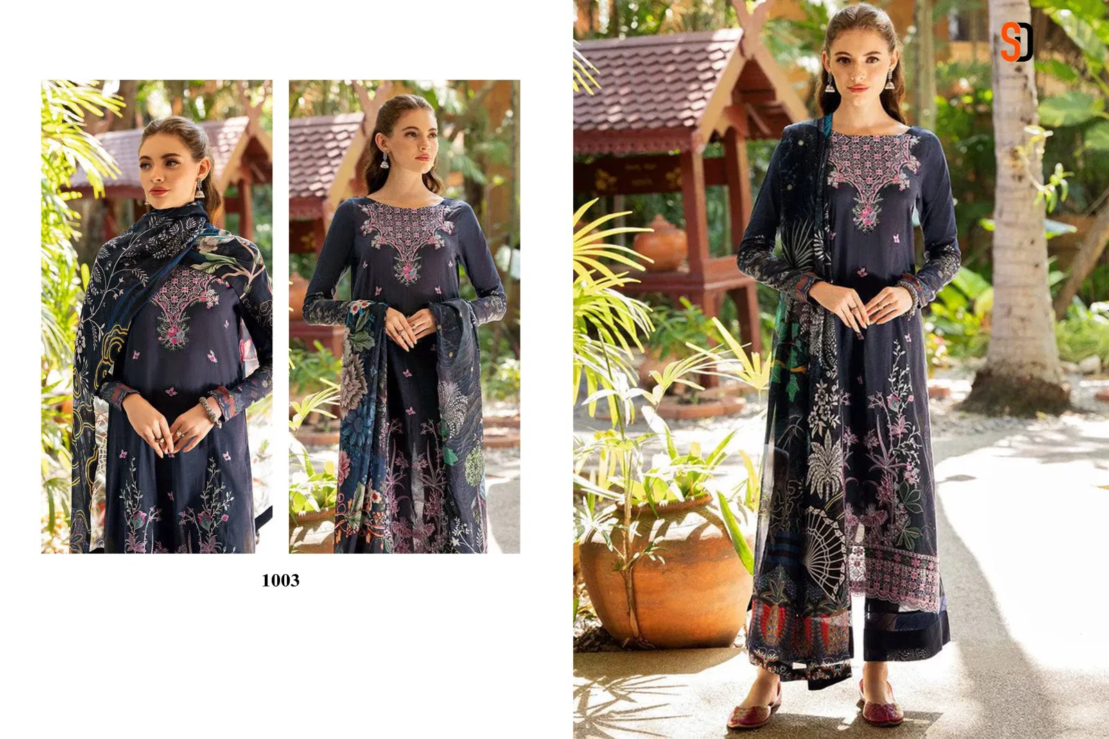 Ramsha Vol 1 By Shraddha Cotton Embroidery Dress Material Wholesale Online